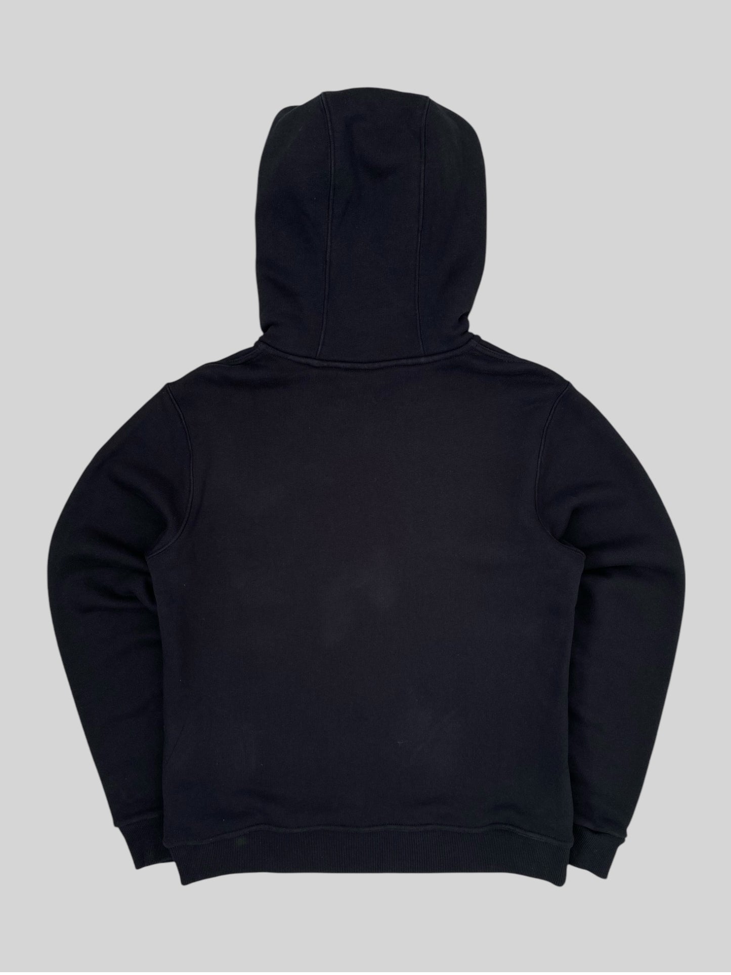 Authentic Burberry Plain Thick Pullover Hoodie Black Small