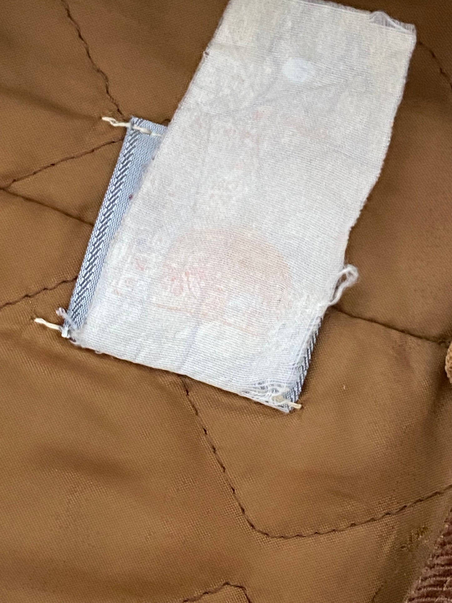Vintage Carhartt Cushion Lined American Detroit Jacket Beige Large