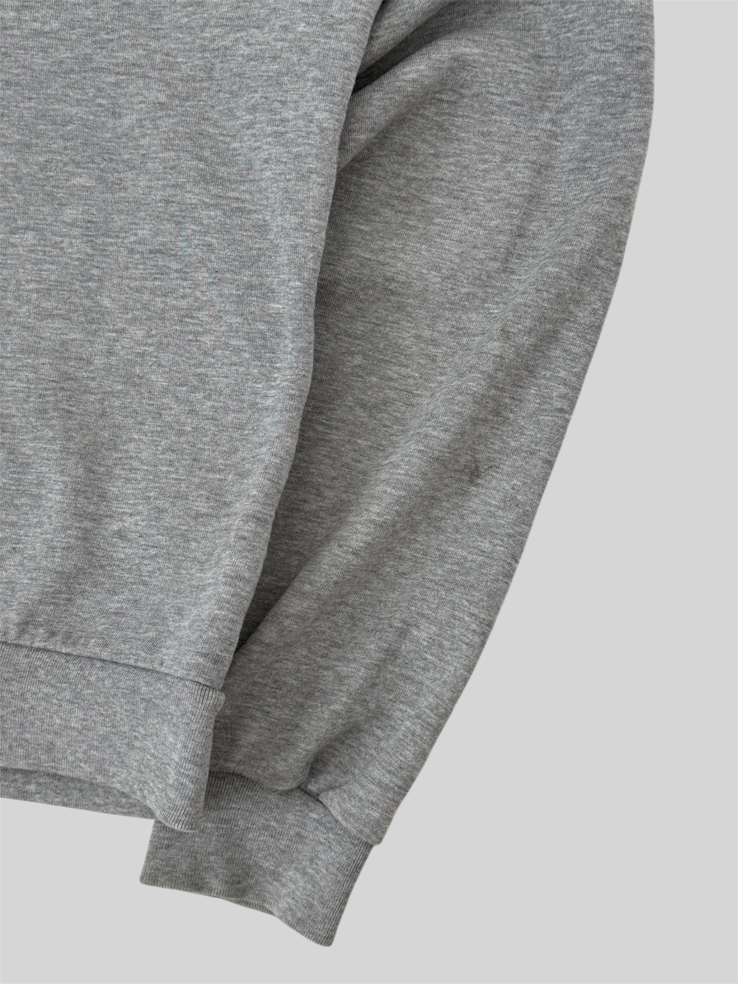 Vintage Burberry Sport Spellout Full Zip Active Hoodie Light Grey Medium