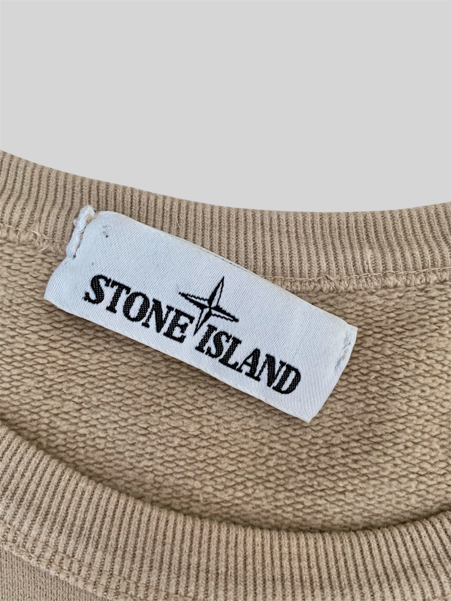 Authentic Stone Island 2019 Pullover Sweatshirt Beige Large