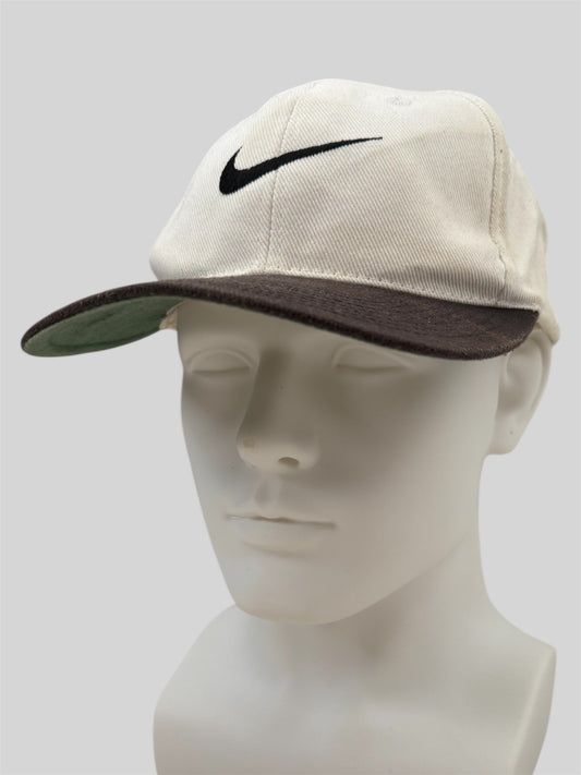Vintage 90s Nike Embroidered Adjustable Baseball Cap Brown Adults One Size