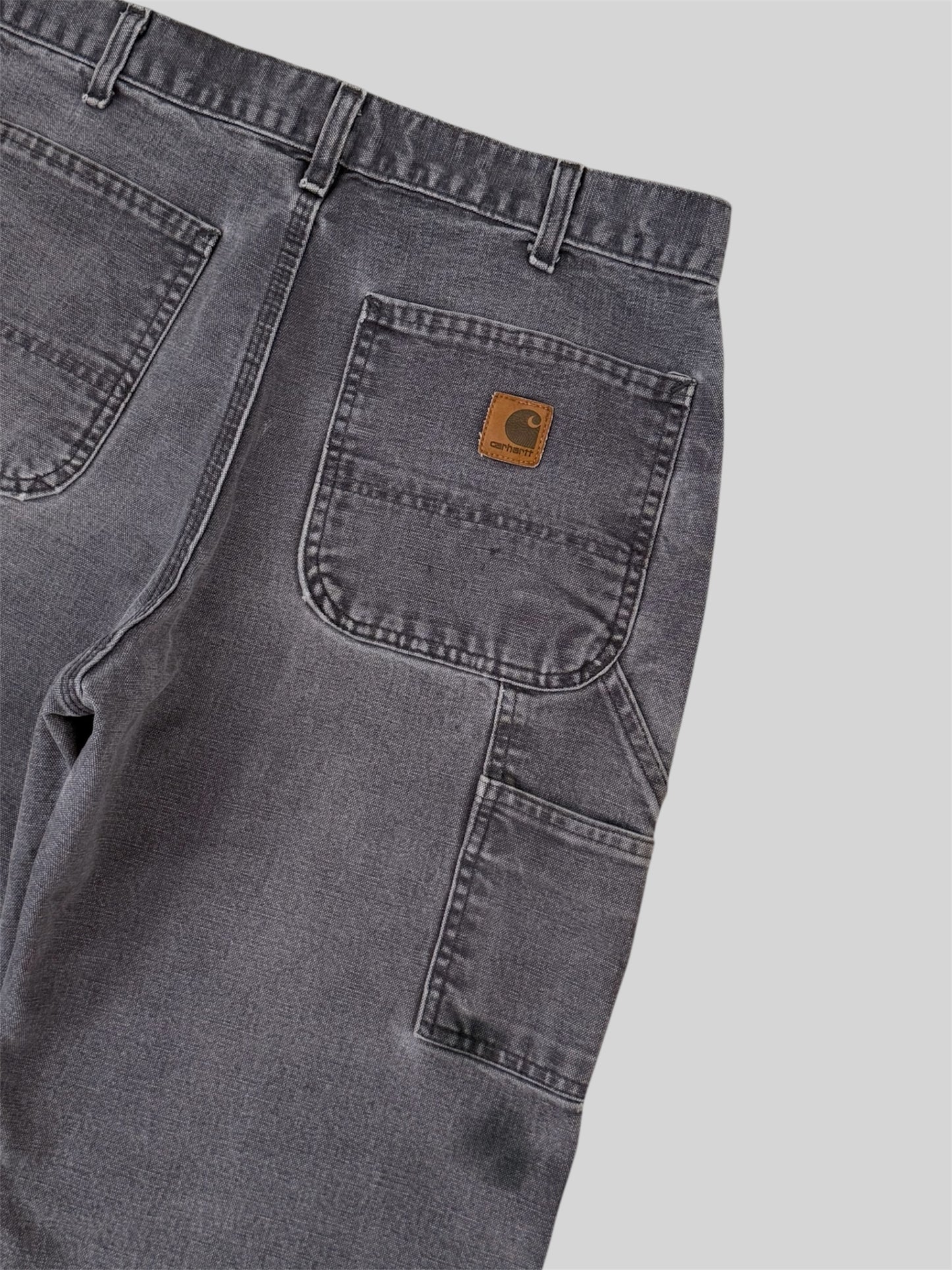 Vintage Carhartt 2007 Single Knee Carpenter Trousers B11 PTB Petrol Blue W32 L30