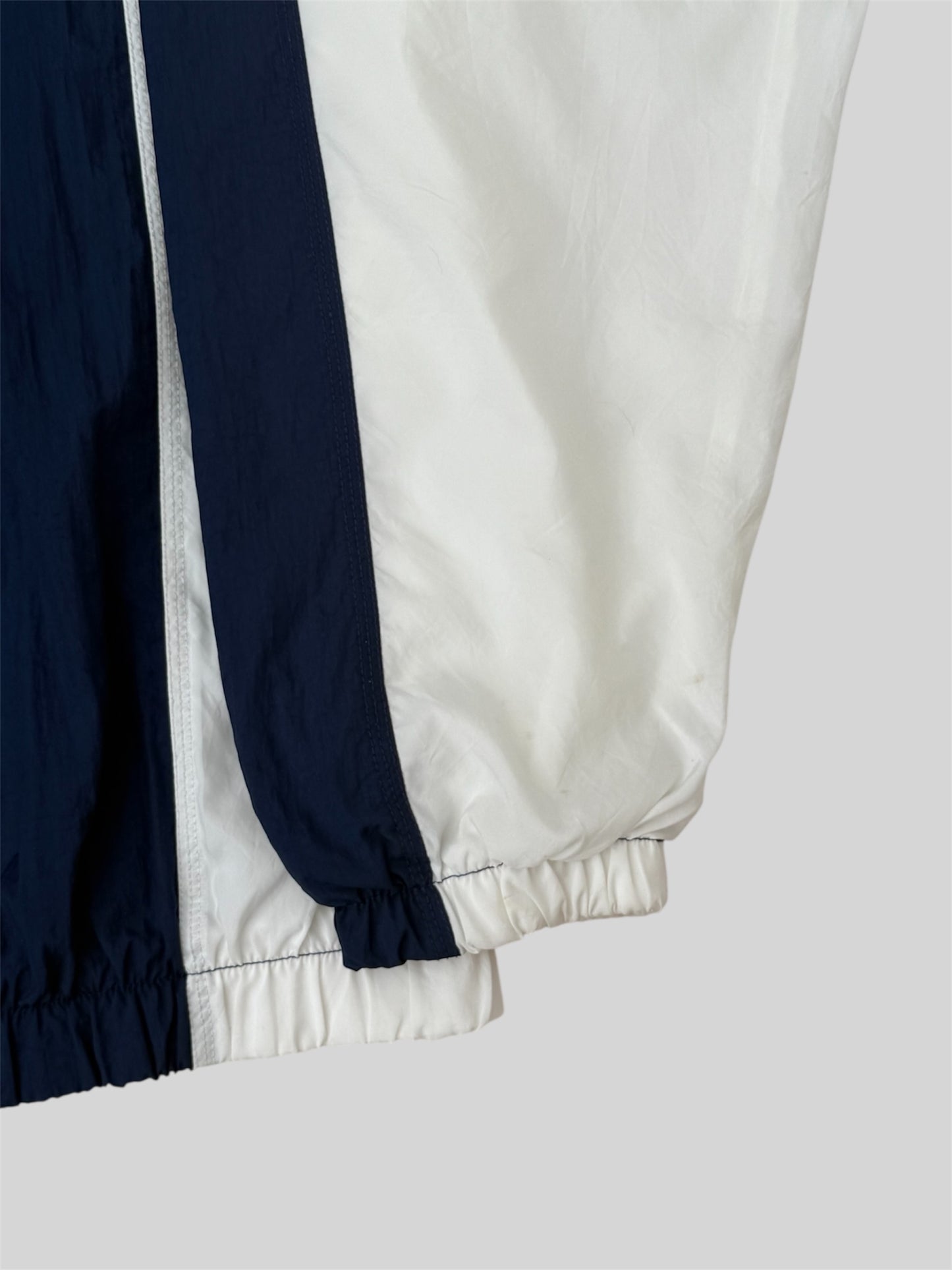 Vintage Nike Embroidered Spellout Quarter Zip Windbreaker Jacket Blue Large