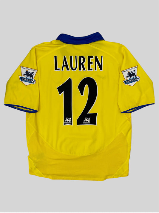 Arsenal 2003/2004 Nike Away Shirt “Lauren 12” Yellow Large