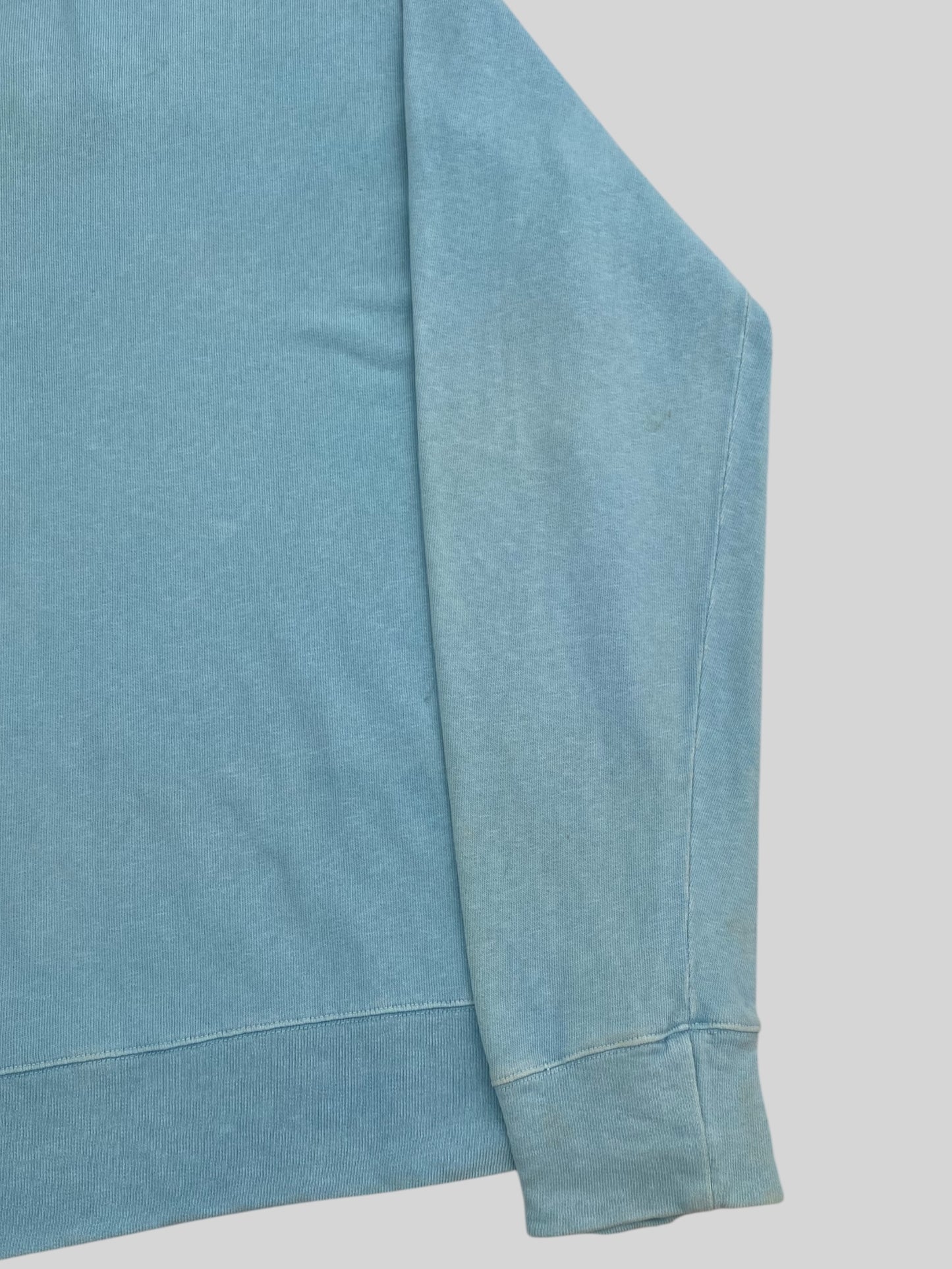 Authentic Stone Island Denim 2004 Pullover Sweatshirt Light Blue X-Large