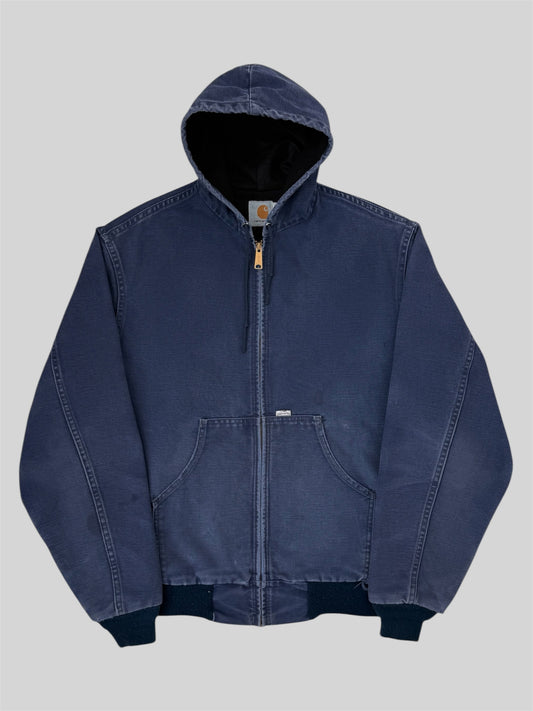 Vintage Carhartt 1990s Thin Lined Active Jacket Navy Large Made In USA