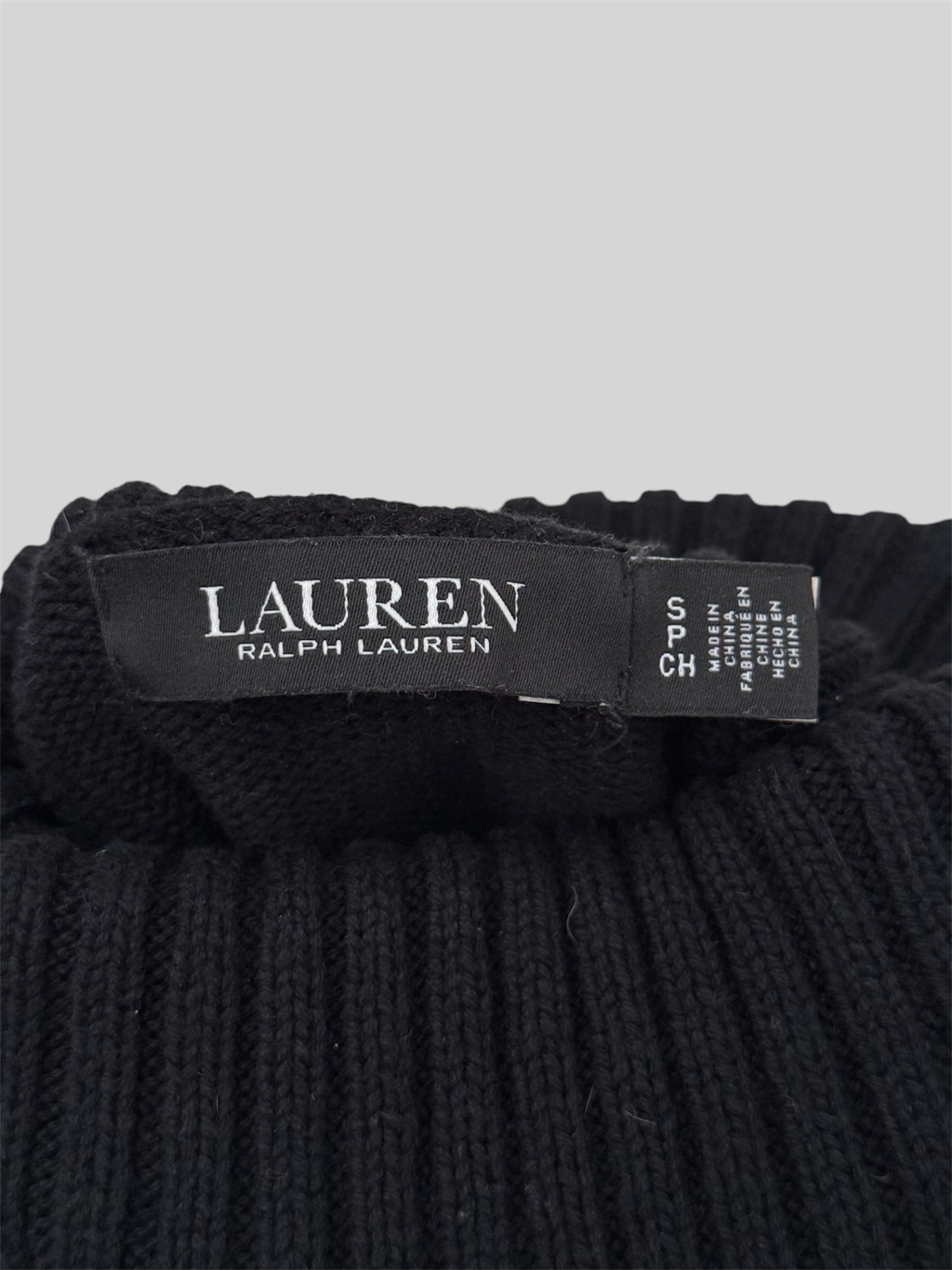 Authentic Lauren Ralph Lauren Women’s Knitted Turtle Neck Reindeer Jumper Small