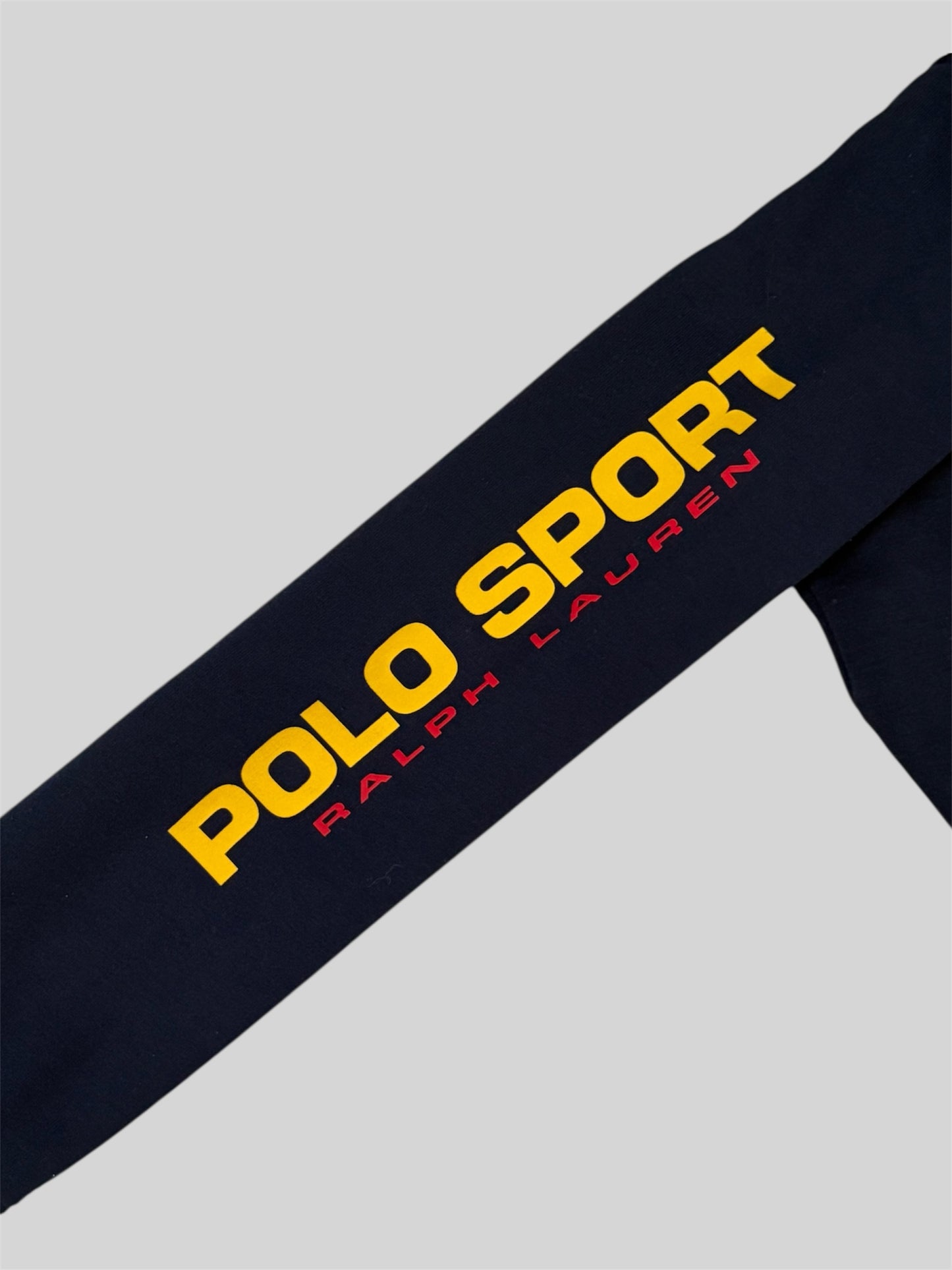 Vintage Polo Sport Ralph Lauren Embroidered Pullover Hoodie Navy X-Large (18-20)
