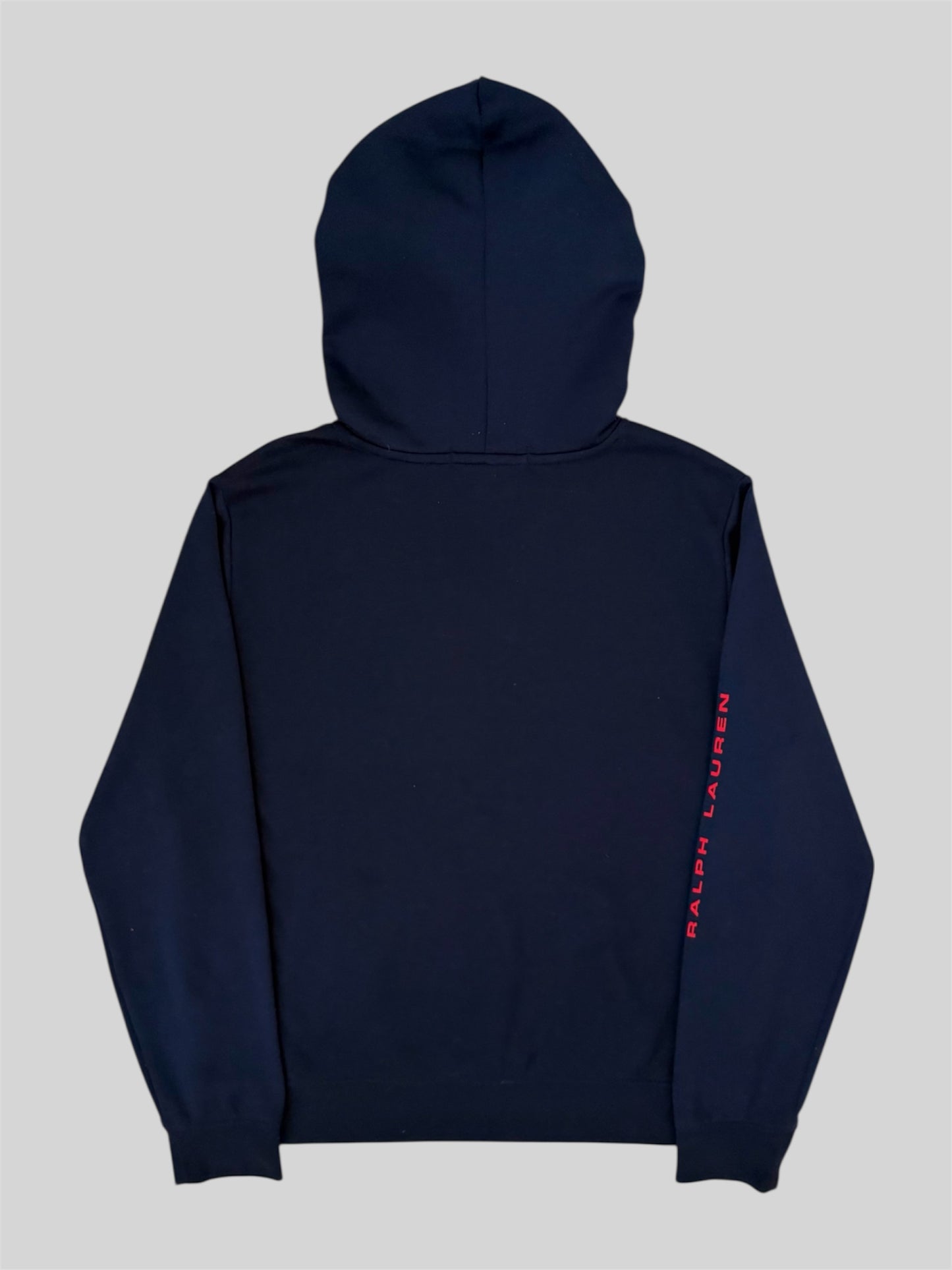 Vintage Polo Sport Ralph Lauren Embroidered Pullover Hoodie Navy X-Large (18-20)