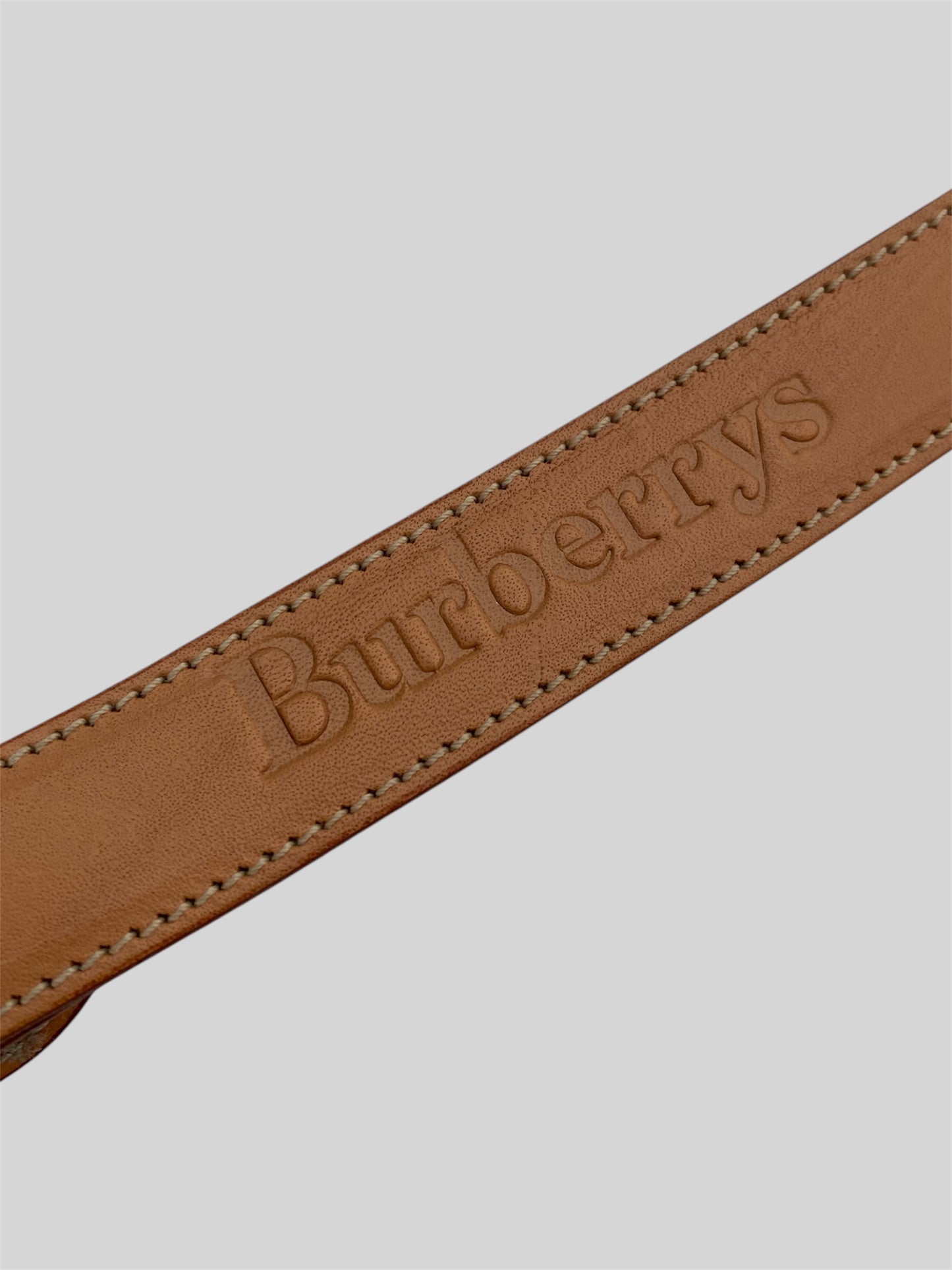 Vintage Burberry Nova Check Messenger Laptop Bag With Attachable Strap Blue