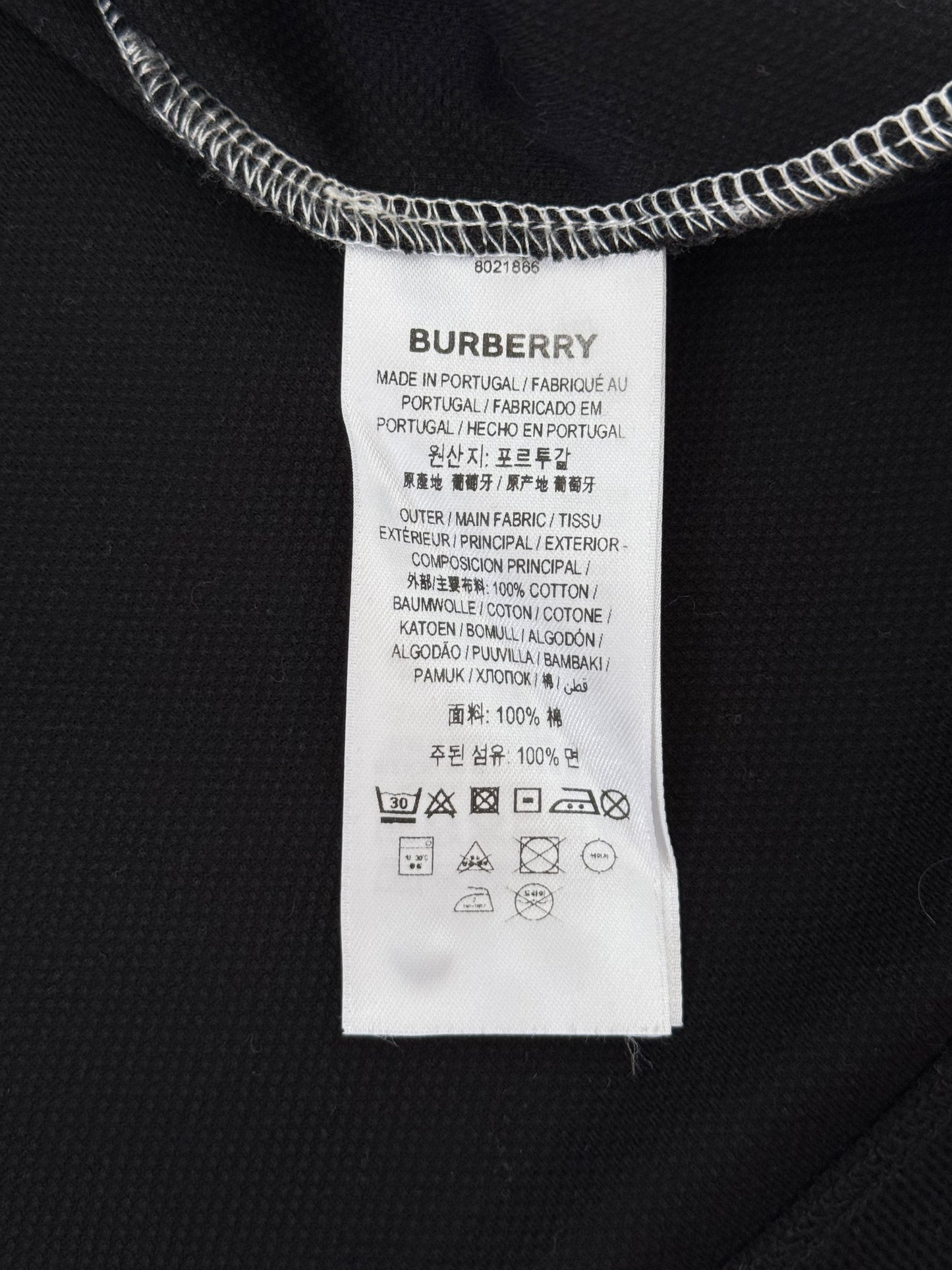 Authentic Modern Burberry Spellout Button Up Polo Shirt White Large £360RRP