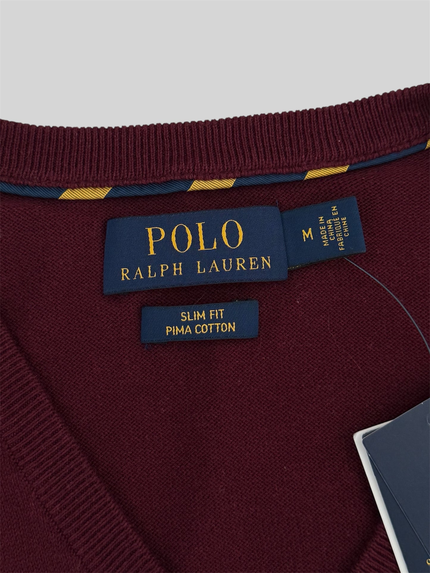 BNWT Authentic Polo Ralph Lauren Pullover Jumper Burgundy Medium £190RRP + Seal Bag