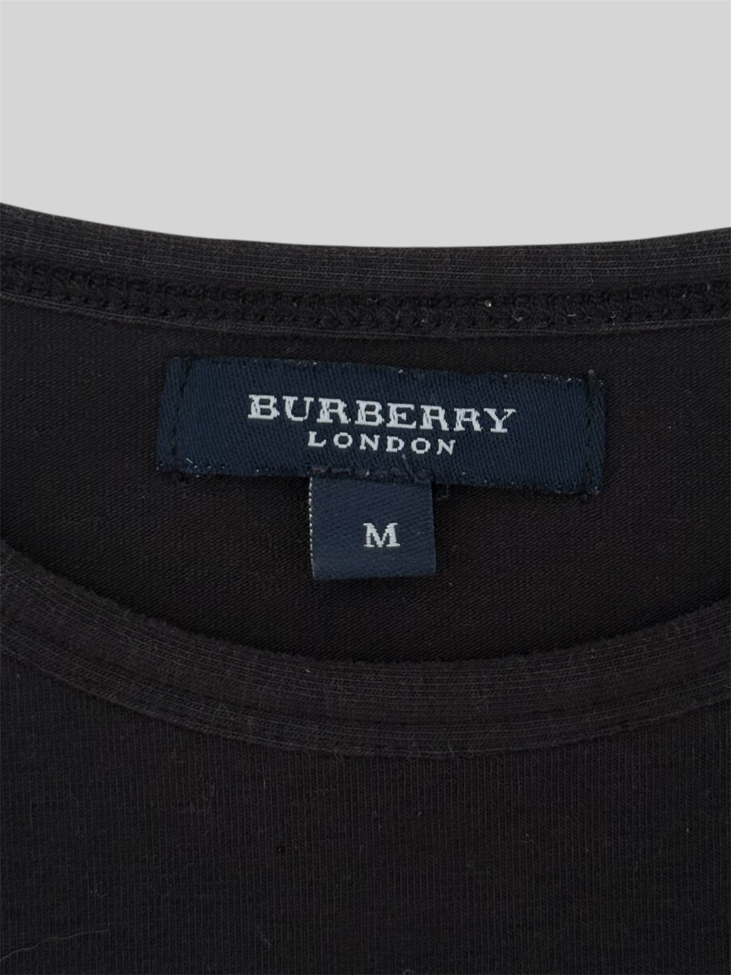 Vintage Burberry Women’s Nova Check Flag Tank Top Black Medium