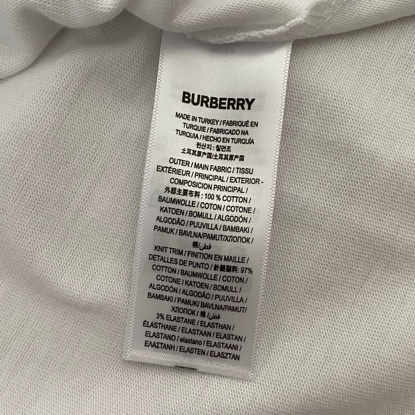 BNWT Burberry White Prorsum Label T-Shirt Medium £360RRP