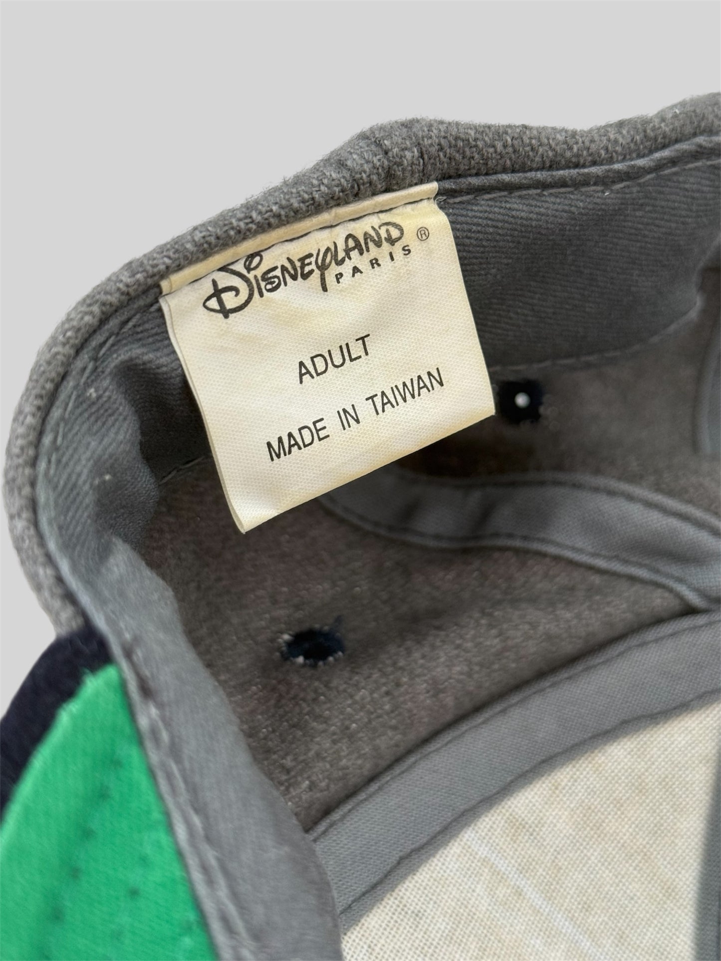 Vintage 90s Disneyland Paris Mikey Mouse Baseball Cap Grey Adults One Size