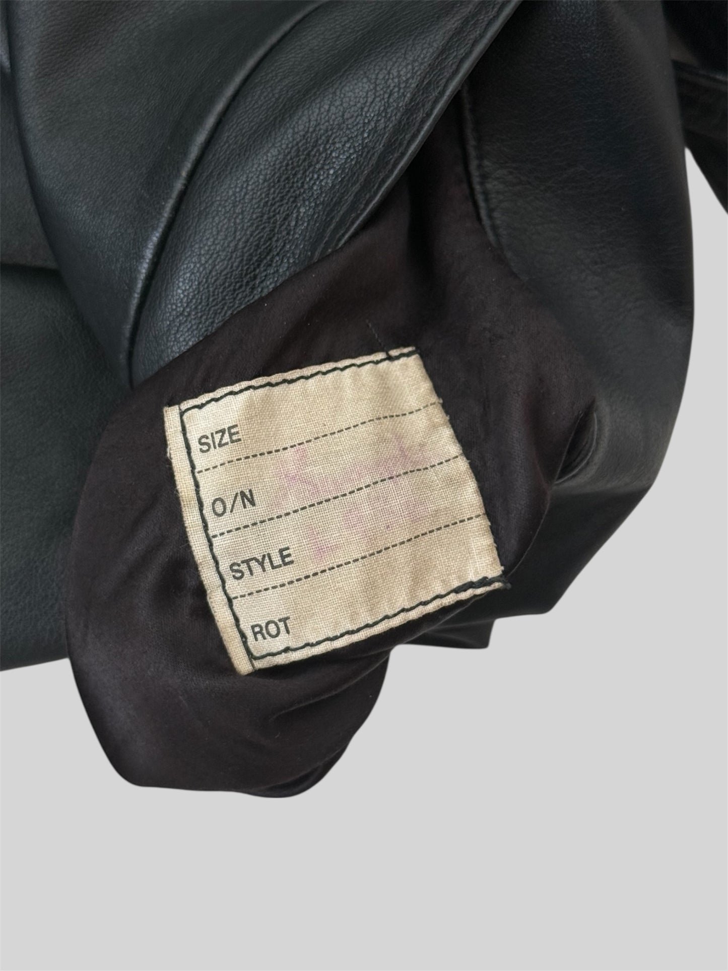 Rare 1990s Burberry Men’s Regular Fit Leather Trench Coat Black Size Medium
