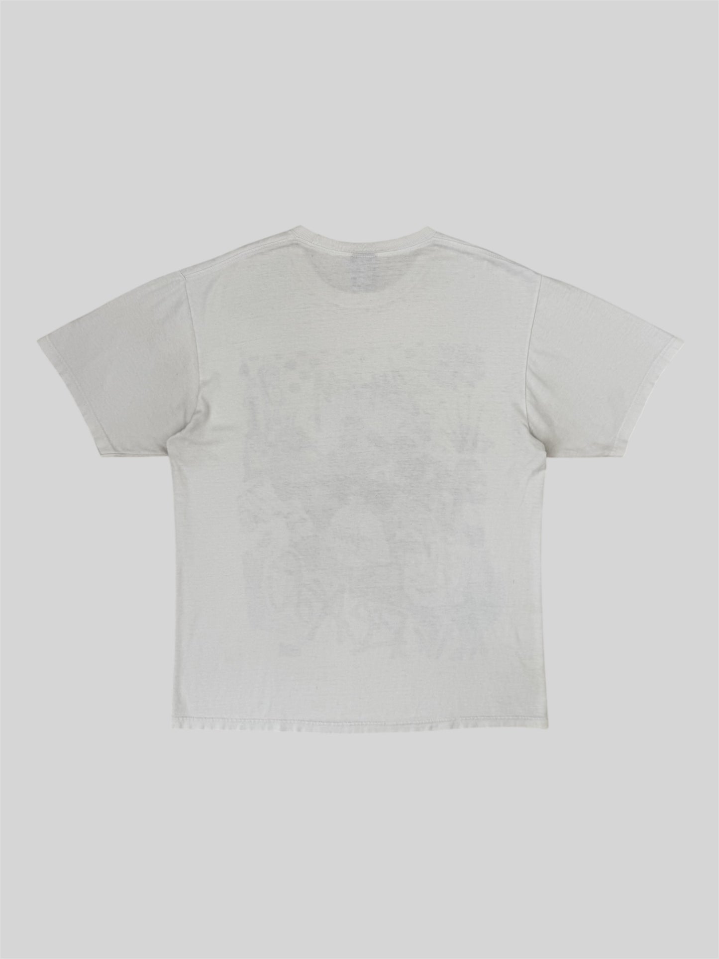 Vintage Stussy Graphic Print School Kids T Shirt White Medium