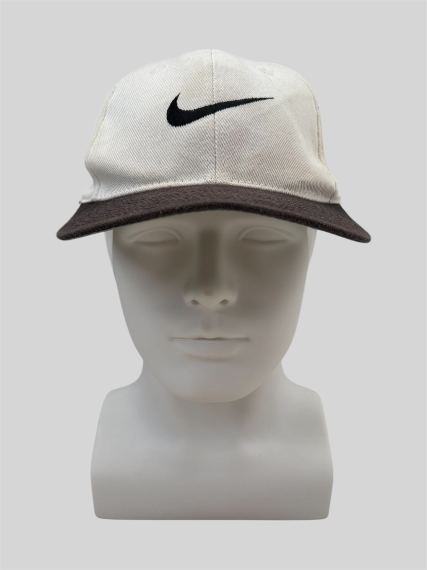 Vintage 90s Nike Embroidered Adjustable Baseball Cap Brown Adults One Size