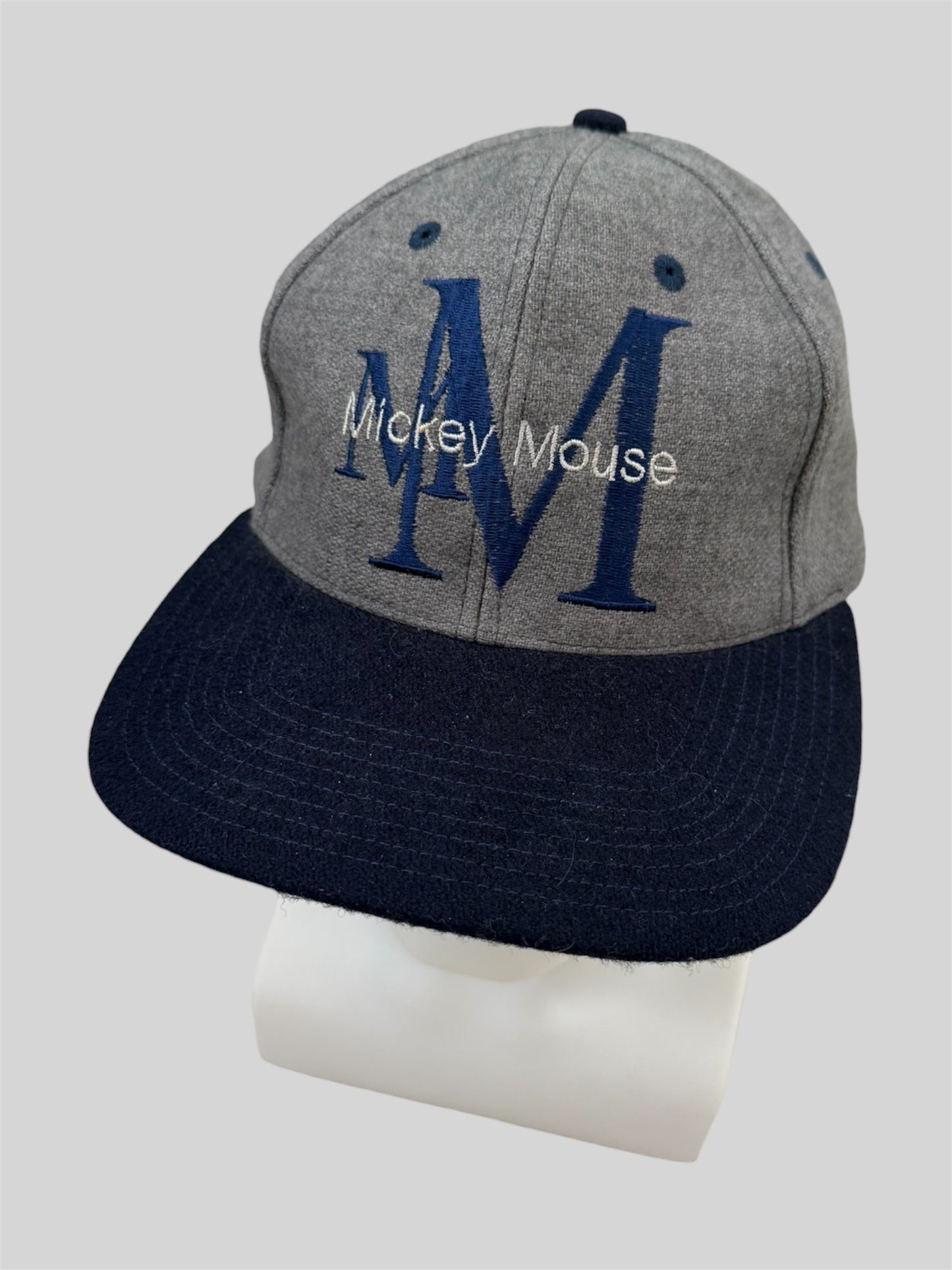 Vintage 90s Disneyland Paris Mikey Mouse Baseball Cap Grey Adults One Size