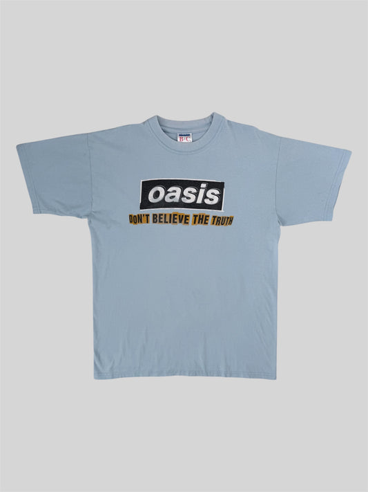 Vintage Oasis 2005 Don't Believe The Truth Tour T Shirt Blue Large