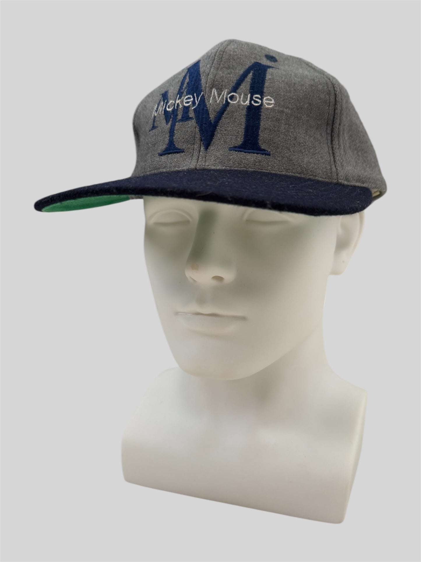 Vintage 90s Disneyland Paris Mikey Mouse Baseball Cap Grey Adults One Size