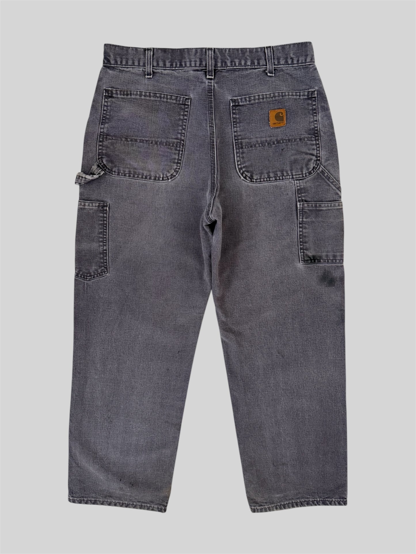 Vintage Carhartt 2007 Single Knee Carpenter Trousers B11 PTB Petrol Blue W32 L30