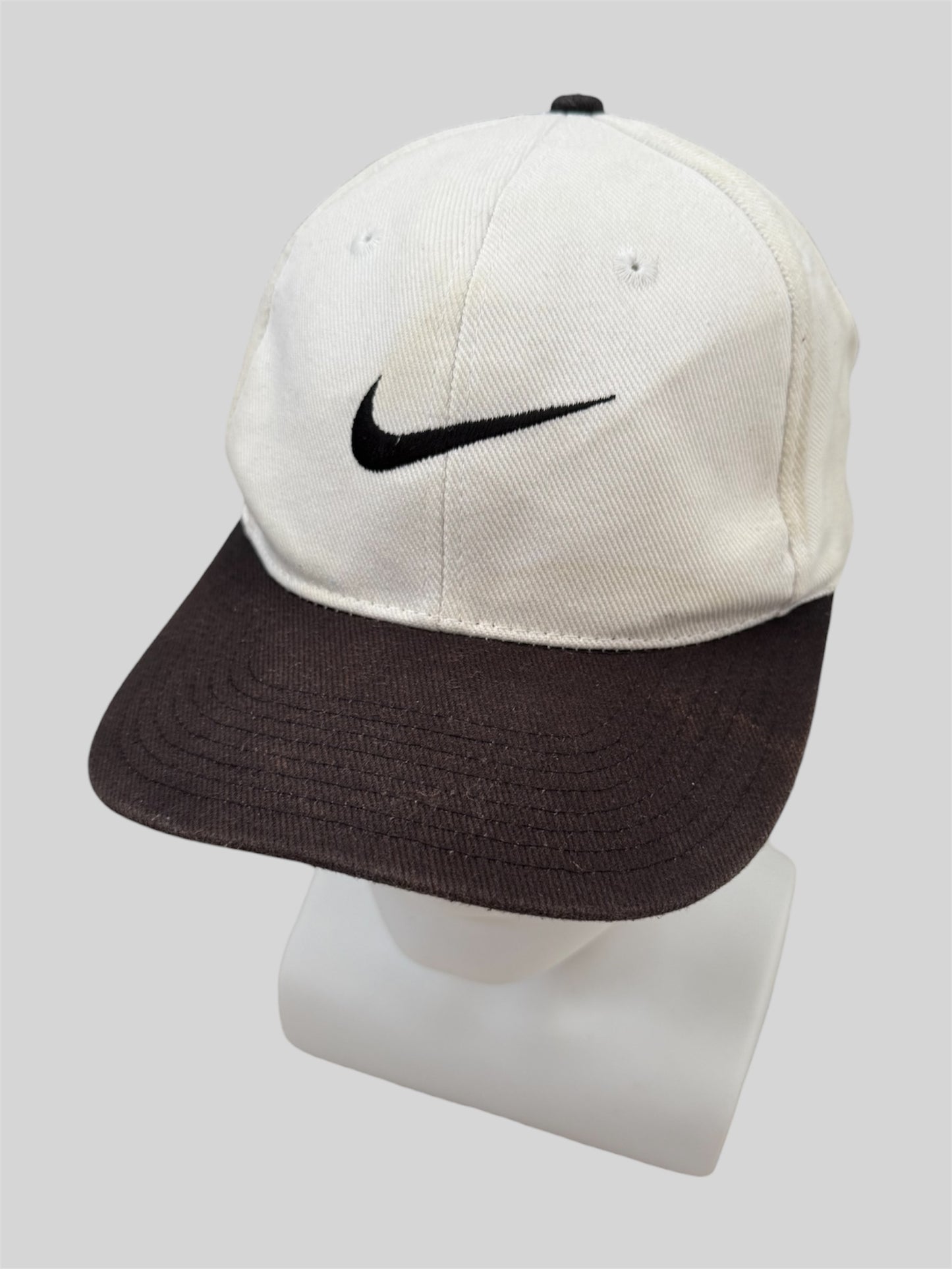 Vintage 90s Nike Embroidered Adjustable Baseball Cap Brown Adults One Size