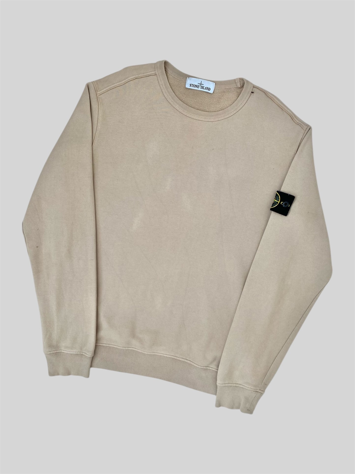 Authentic Stone Island 2019 Pullover Sweatshirt Beige Large