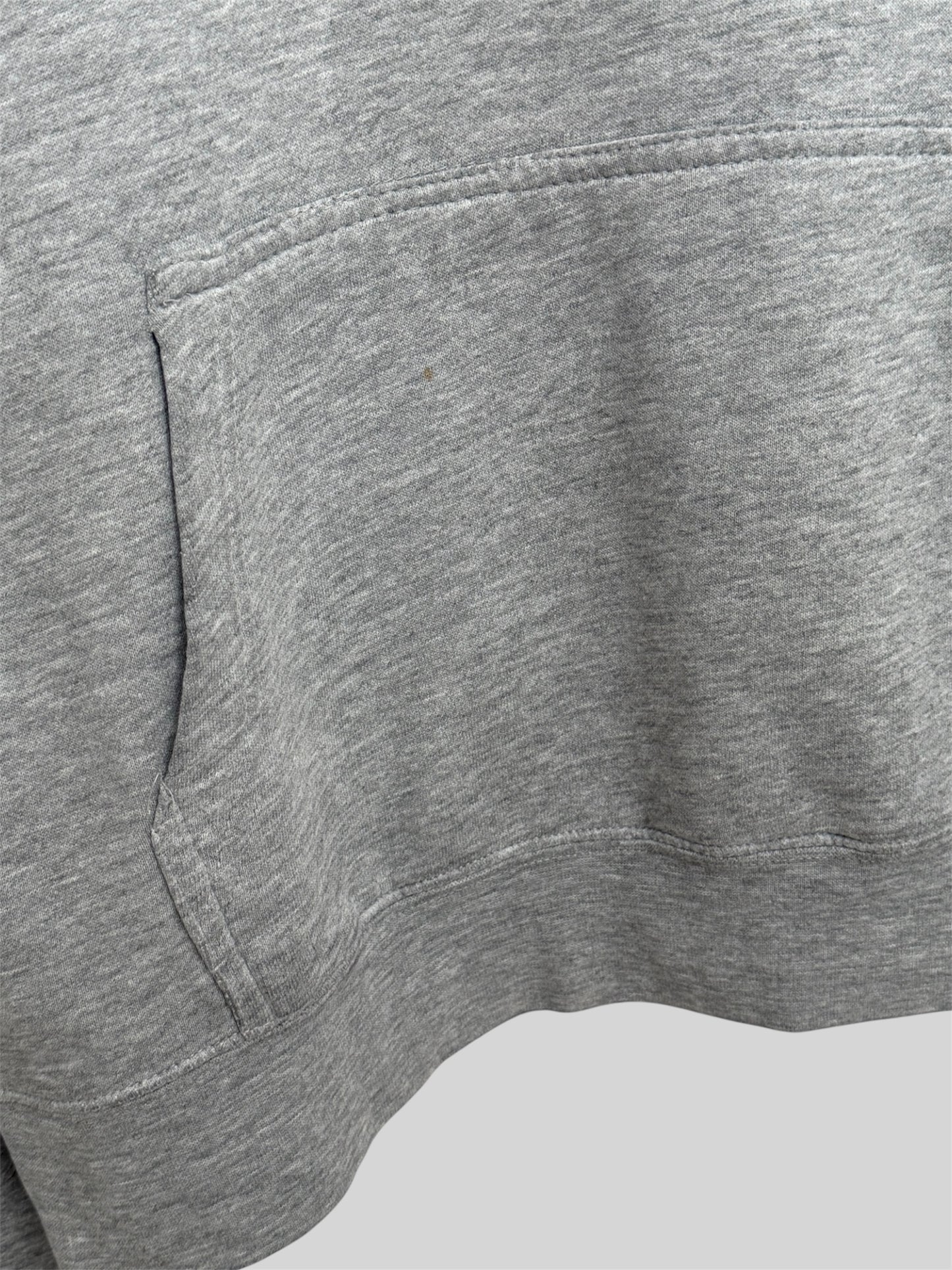 Authentic Stussy Printed Spellout Pullover Hoodie Light Grey Medium